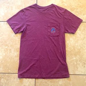Patagonia burgundy pocket t-shirt, XS